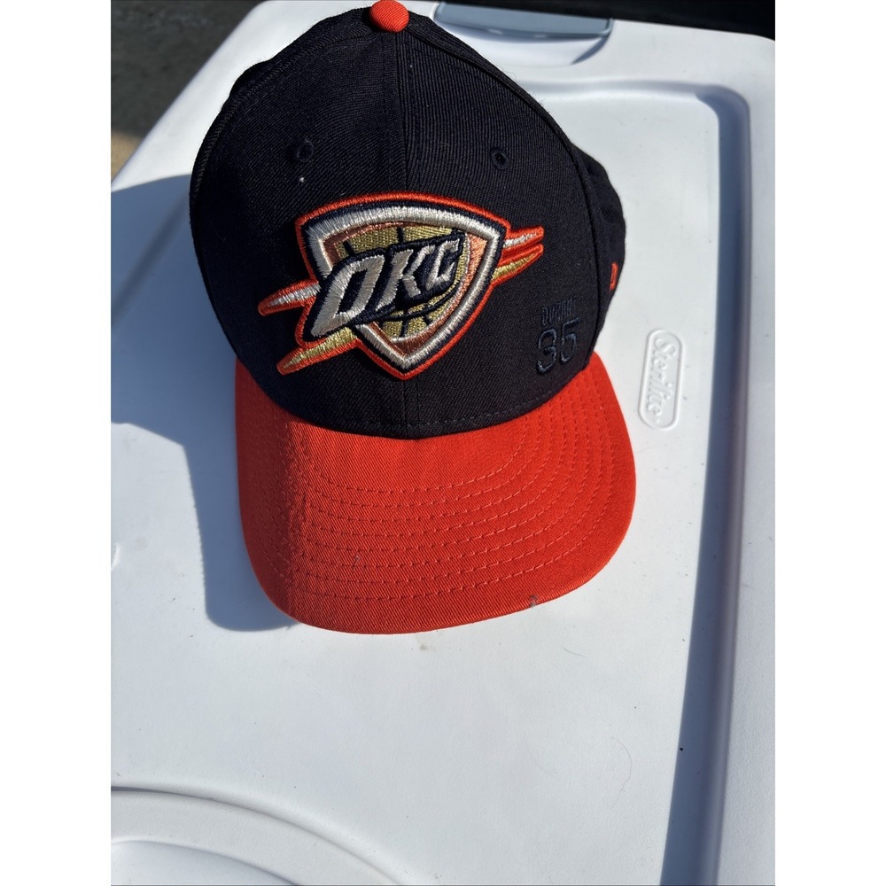 New Era 59FIFTY OKC Thunder Durant #35 Western Conf Fitted‎ Hat Sz 7 1/2 Classic